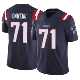 Mike Onwenu New England Patriots Youth Limited Vapor F.U.S.E. Nike Jersey - Navy