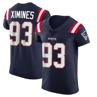 Oshane Ximines New England Patriots Men's Elite Team Color Vapor Untouchable Nike Jersey - Navy