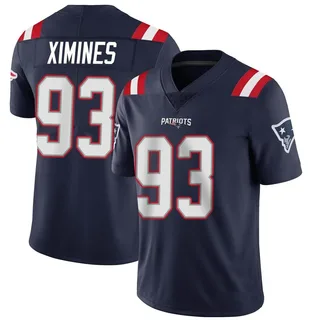 Oshane Ximines New England Patriots Men's Limited Team Color Vapor Untouchable Nike Jersey - Navy