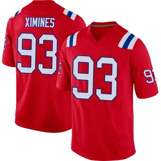 Oshane Ximines New England Patriots Youth Game Alternate Nike Jersey - Red