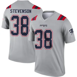 Rhamondre Stevenson New England Patriots Men's Legend Inverted Nike Jersey - Gray