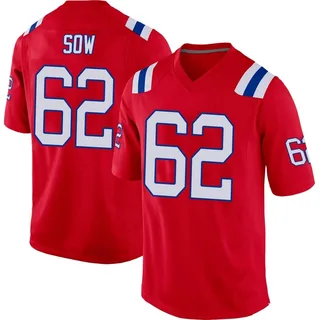 Sidy Sow New England Patriots Youth Game Alternate Nike Jersey - Red