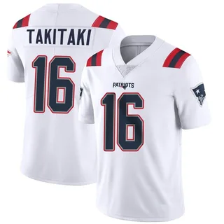 Sione Takitaki New England Patriots Youth Limited Vapor Untouchable Nike Jersey - White