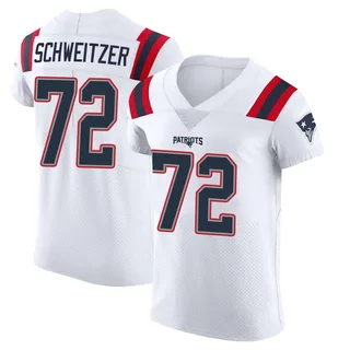 Wes Schweitzer New England Patriots Men's Elite Vapor Untouchable Nike Jersey - White