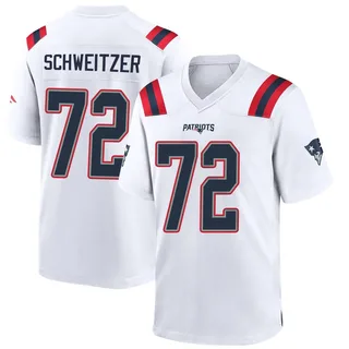 Wes Schweitzer New England Patriots Youth Game Nike Jersey - White