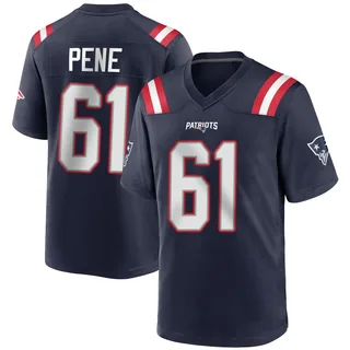 Wilfried Pene New England Patriots Men's Game Team Color Nike Jersey - Navy Blue