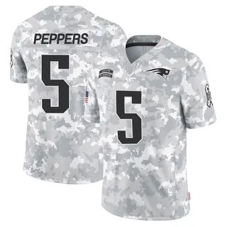 Youth Jabrill Peppers New England Patriots Youth Limited Arctic Camo 2024 Salute to Service Nike Jersey
