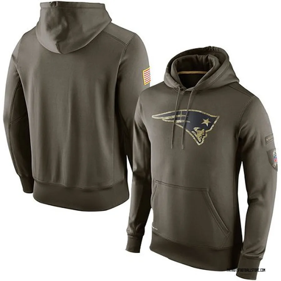 Men's New England Patriots Olive Salute 